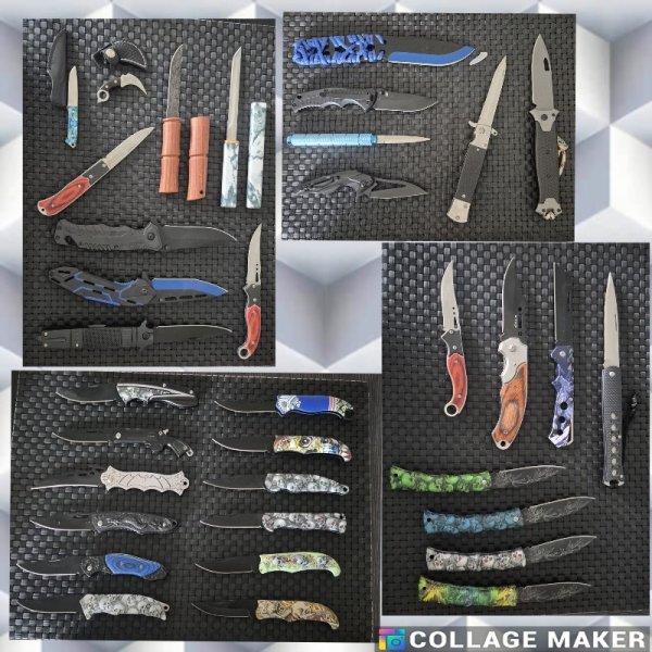 Riesiges Konvolut Taschenmesser / Klappmesser (35 Stück) – Fantasy, Tactical, Totenkopf-Motive – Bild 1
