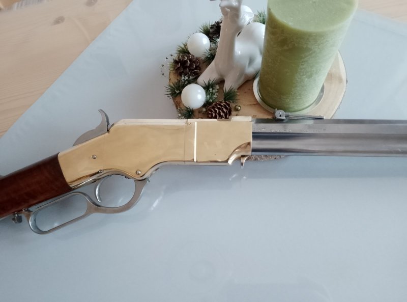 Unterhebelrepetierer UHR Original Hege Henry Mod. Winchester M1860 Kal. .44-40 WCF – Bild 2