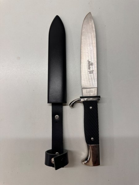 Hubertus Solingen Pfadfindermesser / Fahrtenmesser – Rostfrei Germany – inkl. Scheide – Bild 3