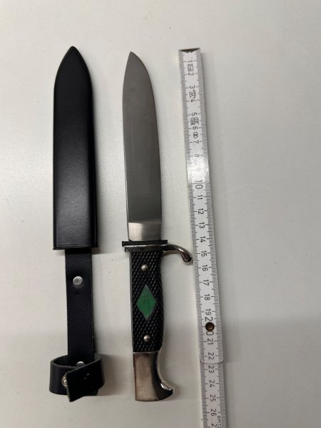 Hubertus Solingen Pfadfindermesser / Fahrtenmesser – Rostfrei Germany – inkl. Scheide – Bild 1
