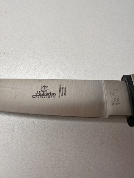 Hubertus Solingen Pfadfindermesser / Fahrtenmesser – Rostfrei Germany – inkl. Scheide – Bild 4