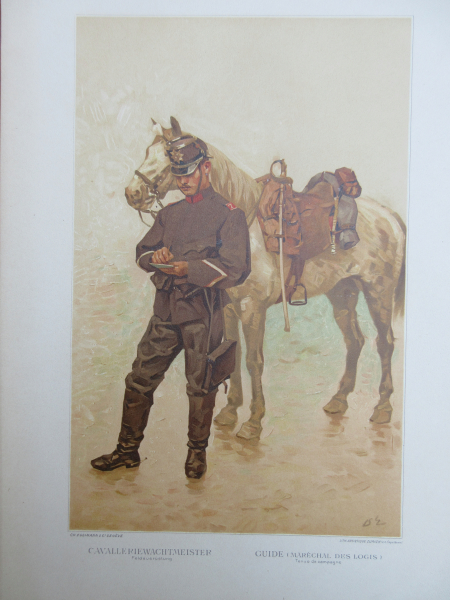 34 Blatt Originallithographien : Uniformen der Schweizer Armee von 1894 – Bild 5