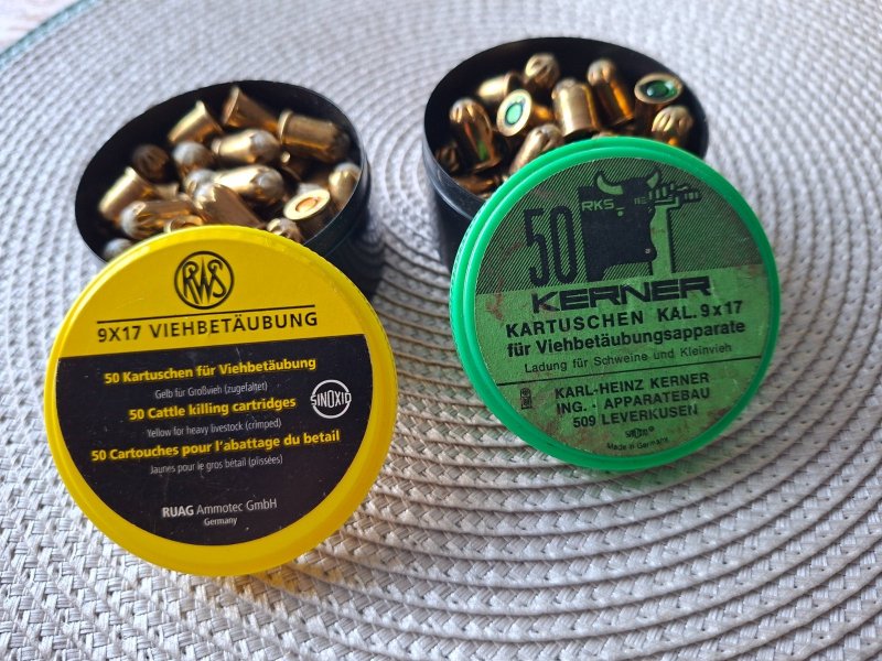 9x17 Viehbetäubung Kartuschen für Viehbetäubungsapparate – Bild 2