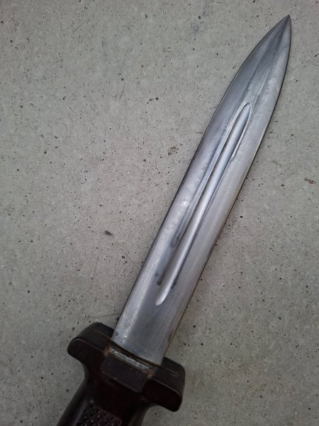 NVA KM66, 500 V, 2. Modell, Nr. 5201, Top Zustand, DDR Kampfmesser Bajonett, Solingen, SG84/98 – Bild 5