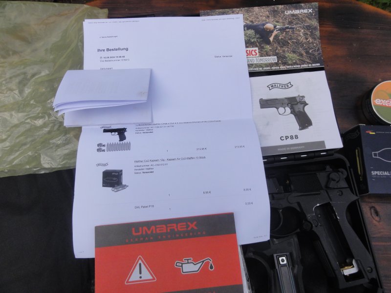 Walther CP88 CO2- Pistole 4,5mm Diabolo, schwarz, 4 Zoll mit F-Zeichen Bj.2024 – Bild 3