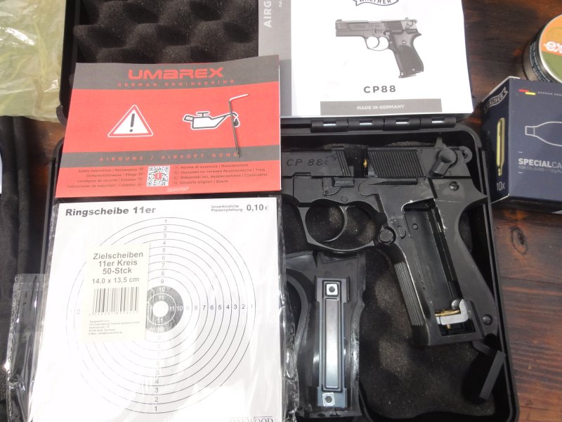 Walther CP88 CO2- Pistole 4,5mm Diabolo, schwarz, 4 Zoll mit F-Zeichen Bj.2024 – Bild 4