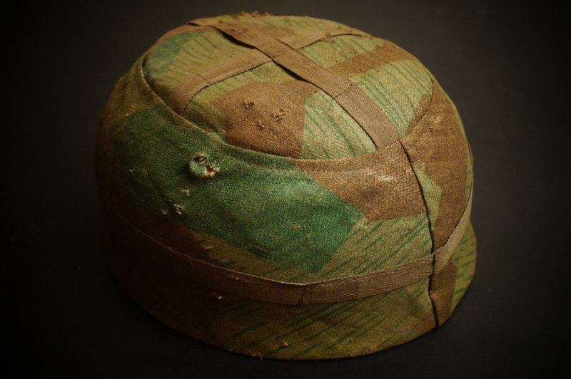 Fallschirmjäger Stahlhelm Tarnbezug, wk2, kein UV – Bild 2