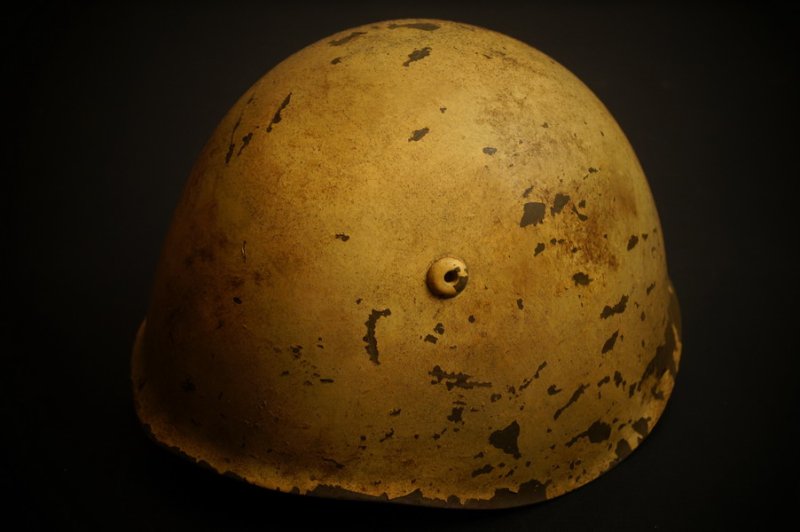 Italien Elmetto M33 Stahlhelm, Südfront Tarnung, wk2 Modell, Top – Bild 1