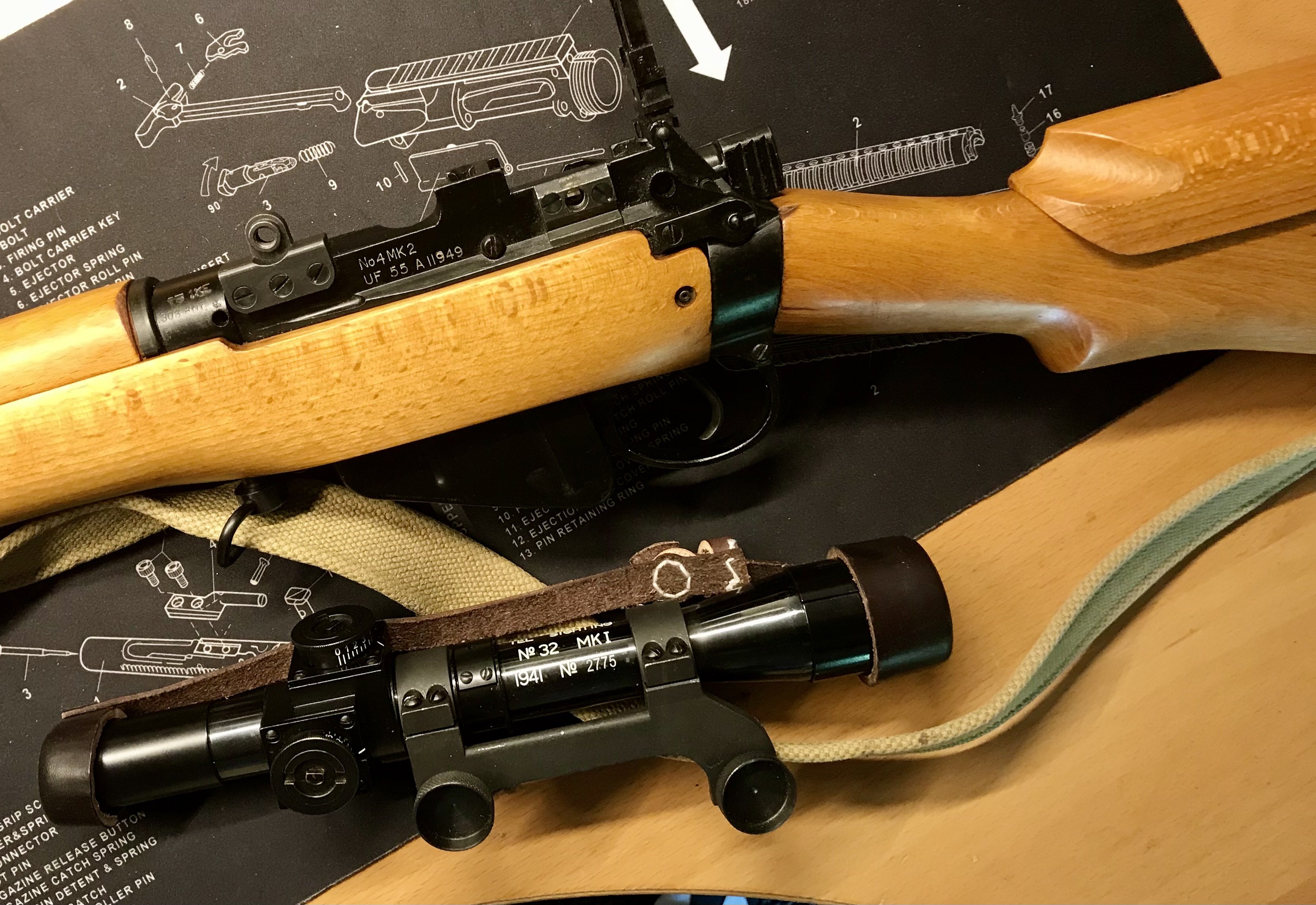 Lee Enfield No.4 Mk2 – Replika Scope No.32 Mk1, Ordonnanz-ZF – Bild 6