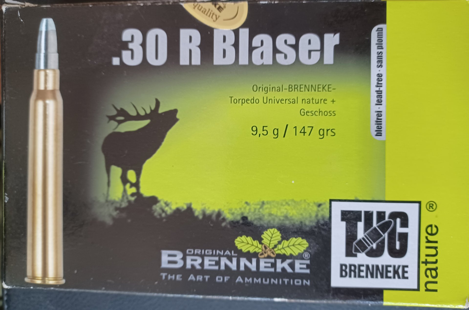 20 Huelsen, Original Brenneke, .30R Blaser – Bild 1