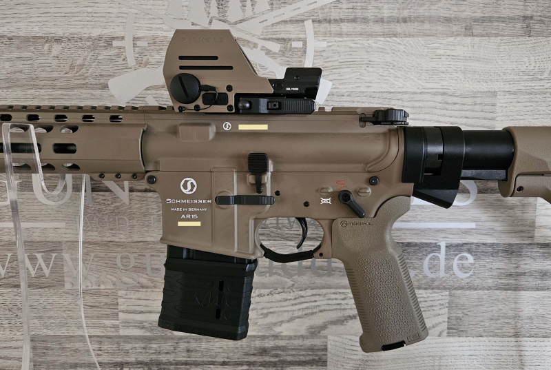 Neuware vom Fachhandel - Schmeisser AR15 M4FL 14,5" FDE Sondermodell MAGPUL Kal. .223Rem mit Optik – Bild 6