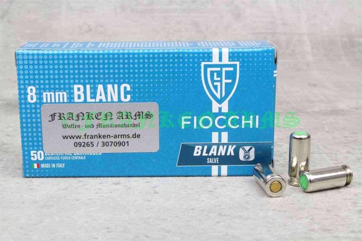 Fiocchi 8mm Knall Platzpatronen 50 Stück Versandkostenfrei – Bild 1