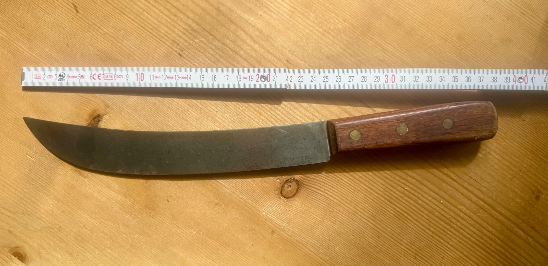 Historisches Schlachtermesser Metzgermesser Fleischermesser – Bild 1