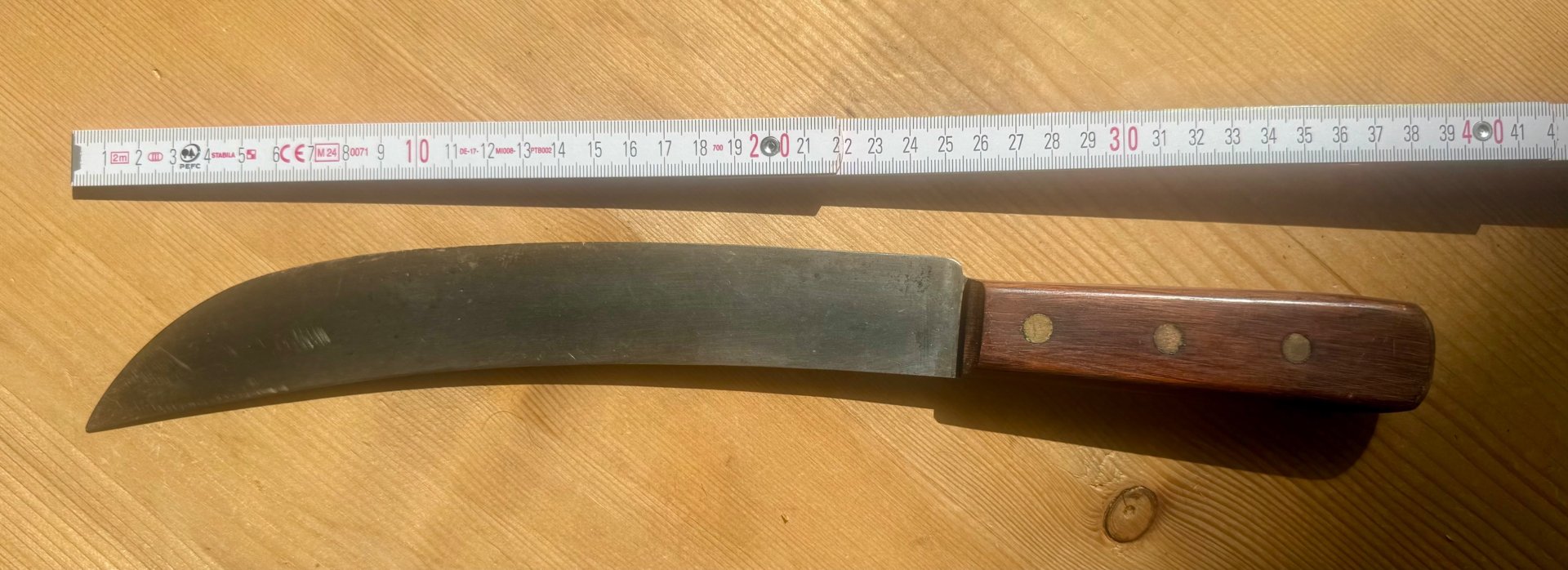 Historisches Schlachtermesser Metzgermesser Fleischermesser – Bild 2