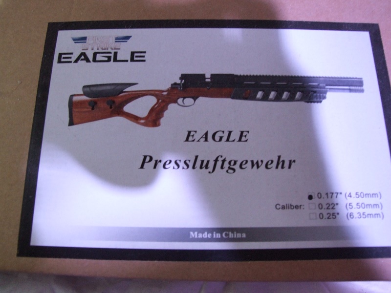 Pressluftgewehr First Strike Eagle Holz Lochschaft Kaliber 4,5 mm – Bild 3