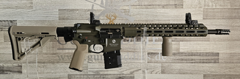 Neuware vom Fachhandel - Schmeisser AR15 M4FL 14,5" OD Green Sondermodell MAGPUL Kal. .223Rem – Bild 1