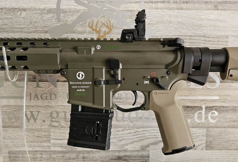 Neuware vom Fachhandel - Schmeisser AR15 M4FL 14,5" OD Green Sondermodell MAGPUL Kal. .223Rem – Bild 6