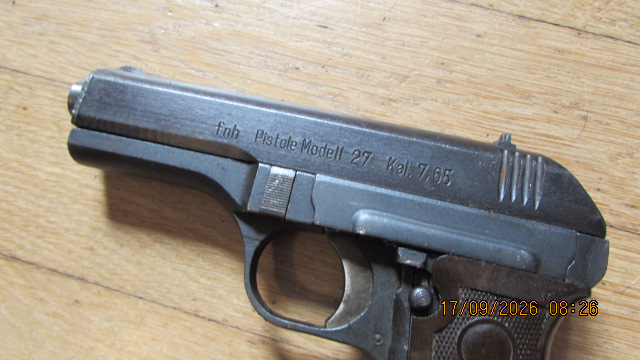 Fnh Mod. 27 halbautom. Pistole mit Tasche, Kal. 7,65mmBrowning – Bild 4