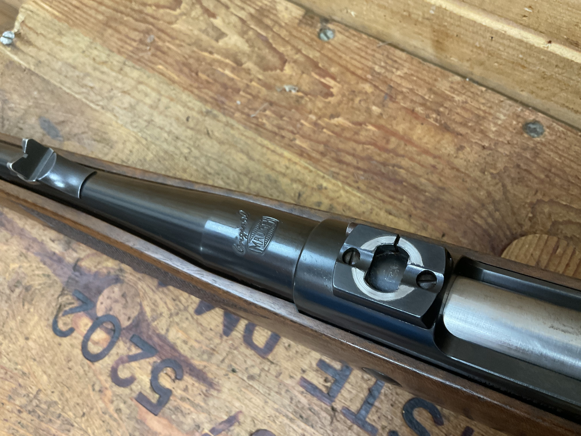 Repetierbüchse Original MAUSER-Werke 98er, Kal. 7x64, EAW-Schwenkmontage, – Bild 3