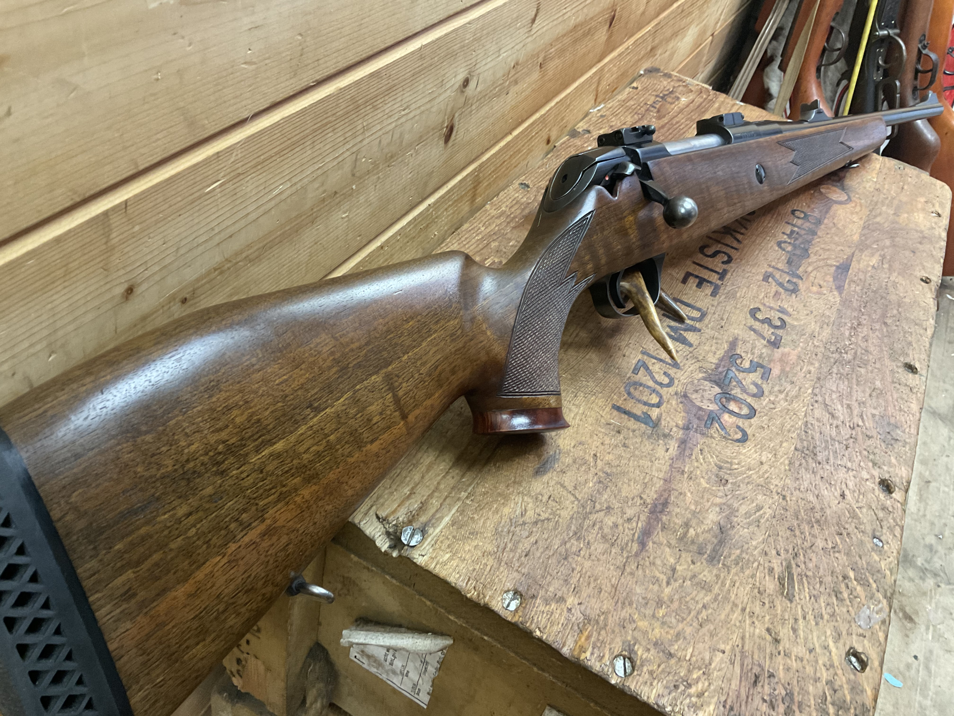 Repetierbüchse Original MAUSER-Werke 98er, Kal. 7x64, EAW-Schwenkmontage, – Bild 6