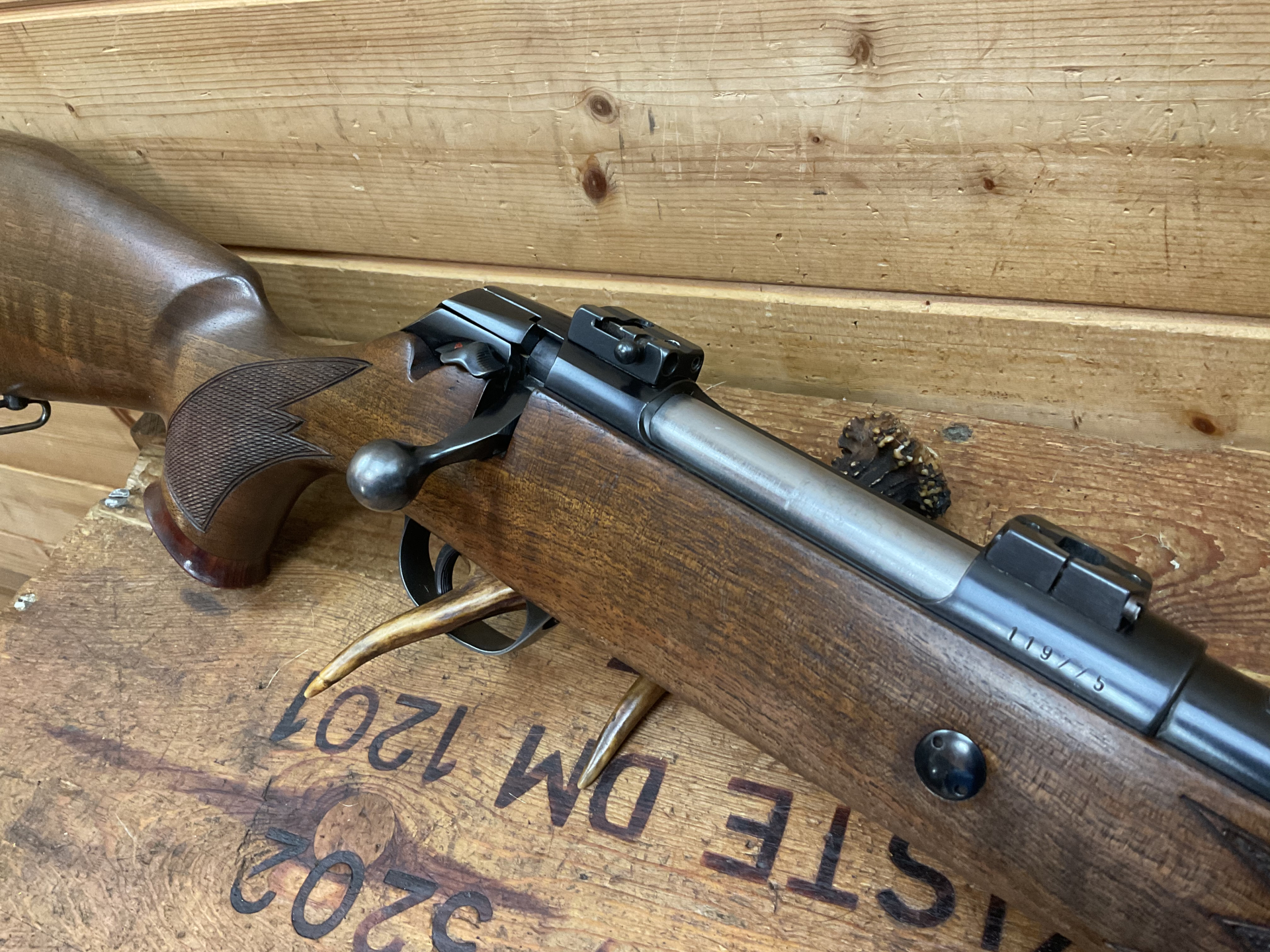 Repetierbüchse Original MAUSER-Werke 98er, Kal. 7x64, EAW-Schwenkmontage, – Bild 5