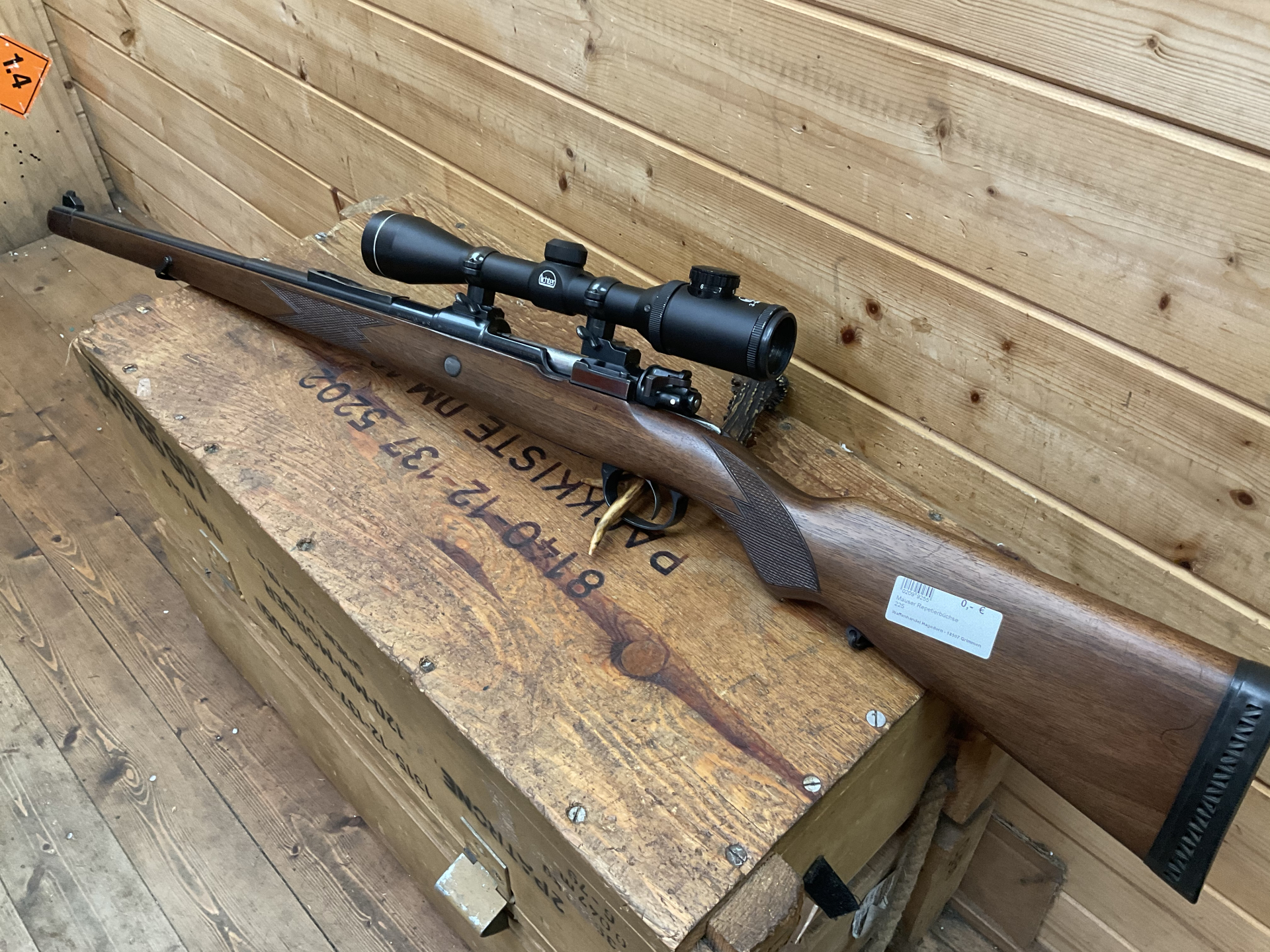 Karabiner DWM Umbau auf Stutzen jagdlich, Kal. 7x57, Stufenlauf! Leuchtpunkt! – Bild 1