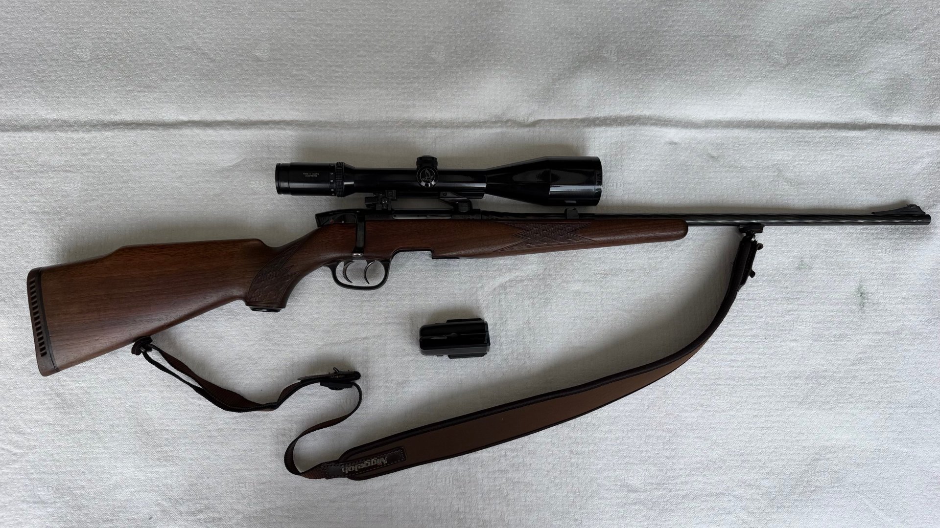 Steyr Mannlicher Repetierbüchse 243 mit Swarowski 3-12x56 – Bild 2