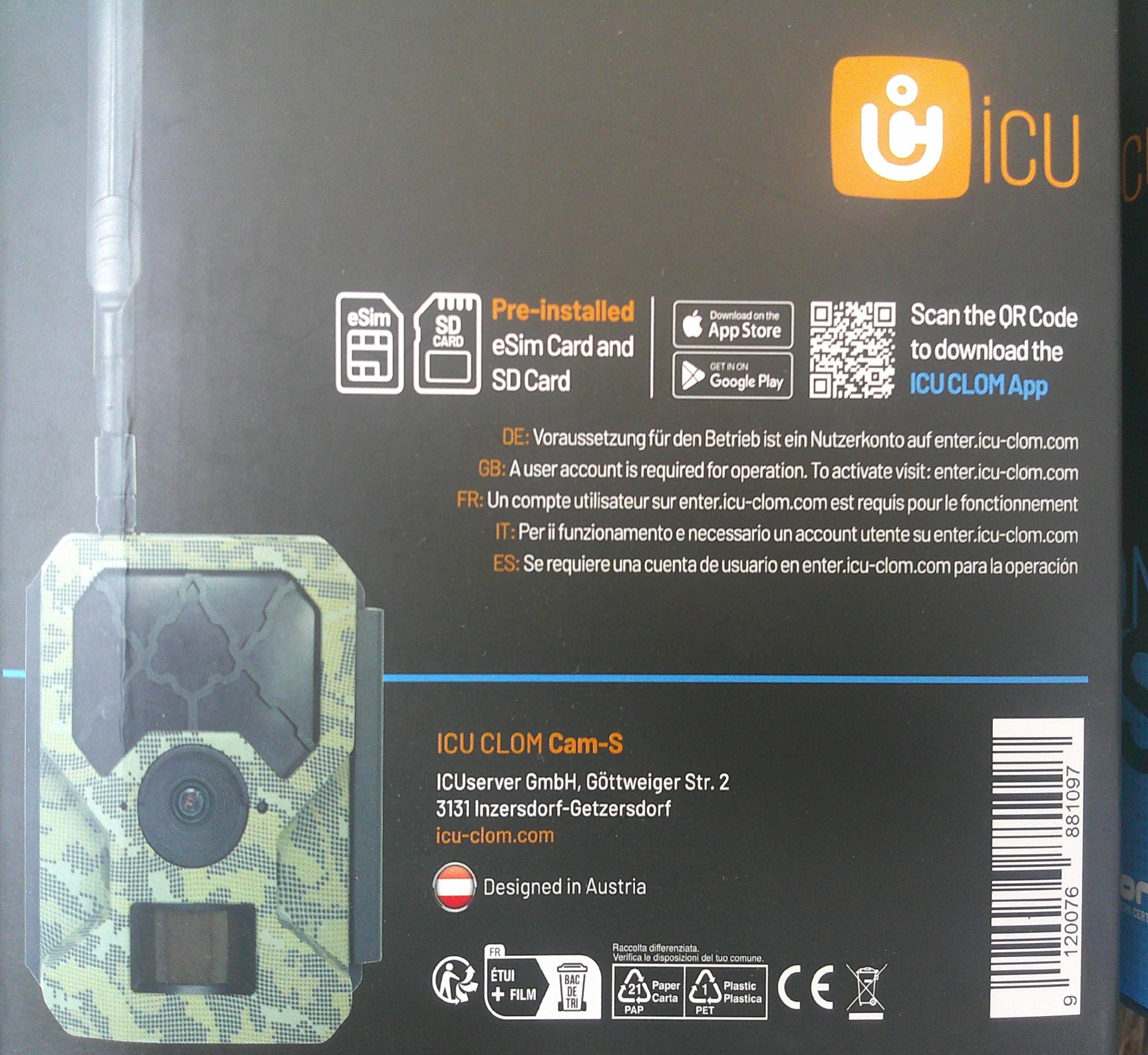 NEU 2er Pack (2 Stück) Wildkamera ICU CLOM Cam-S, originalverpackt von WAFFEN FLÜHR – Bild 2