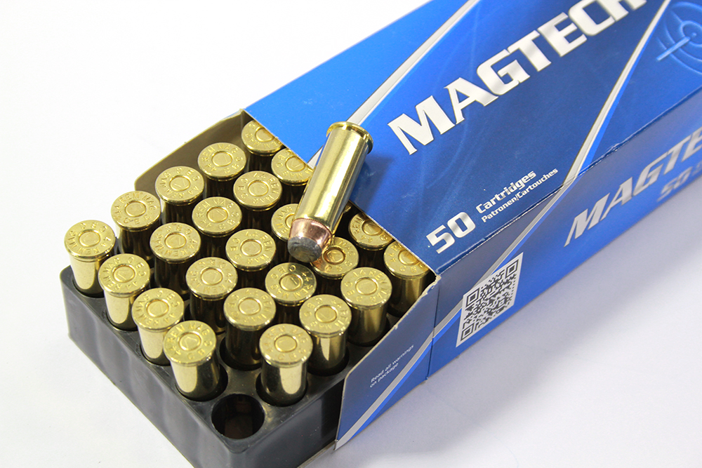 50 Schuss MAGTECH Patronen .44 MAGNUM SJSP 240gr 15,55g Munition Revolver SJSP FLAT Teilmantel Blei – Bild 1
