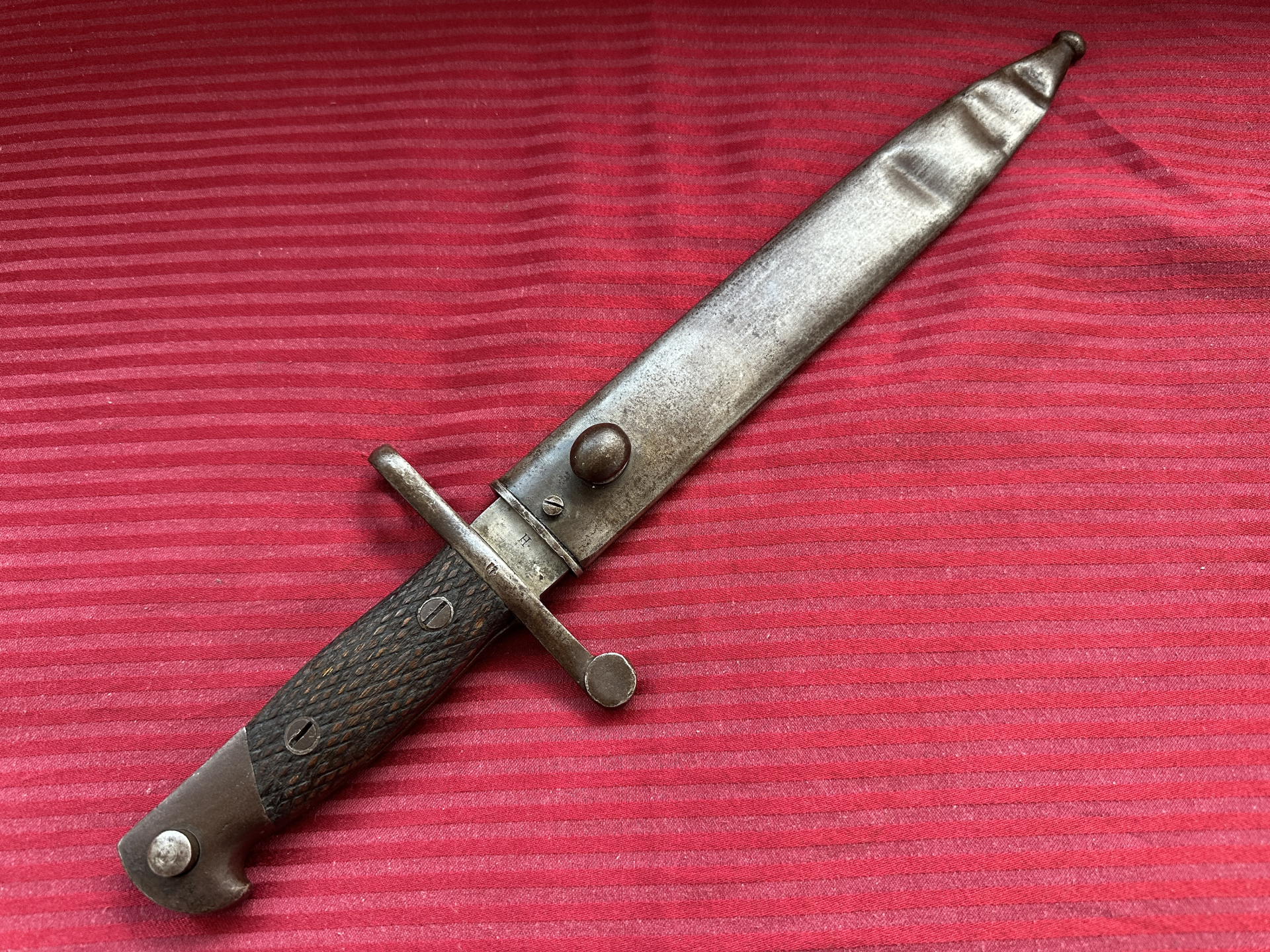 +++ Original 2. Weltkrieg spanisches Toledo-Machetenbajonett mit Doppelnr. aus Sammlung selten so !! – Bild 5