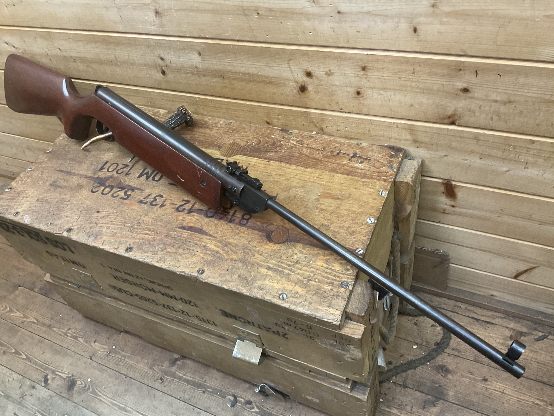 Luftgewehr DDR Haenel Suhl Modell 303/4 , Kal.4,5mm, mit 11mm Prismenschiene!!!, NVA, GST!!! – Bild 4