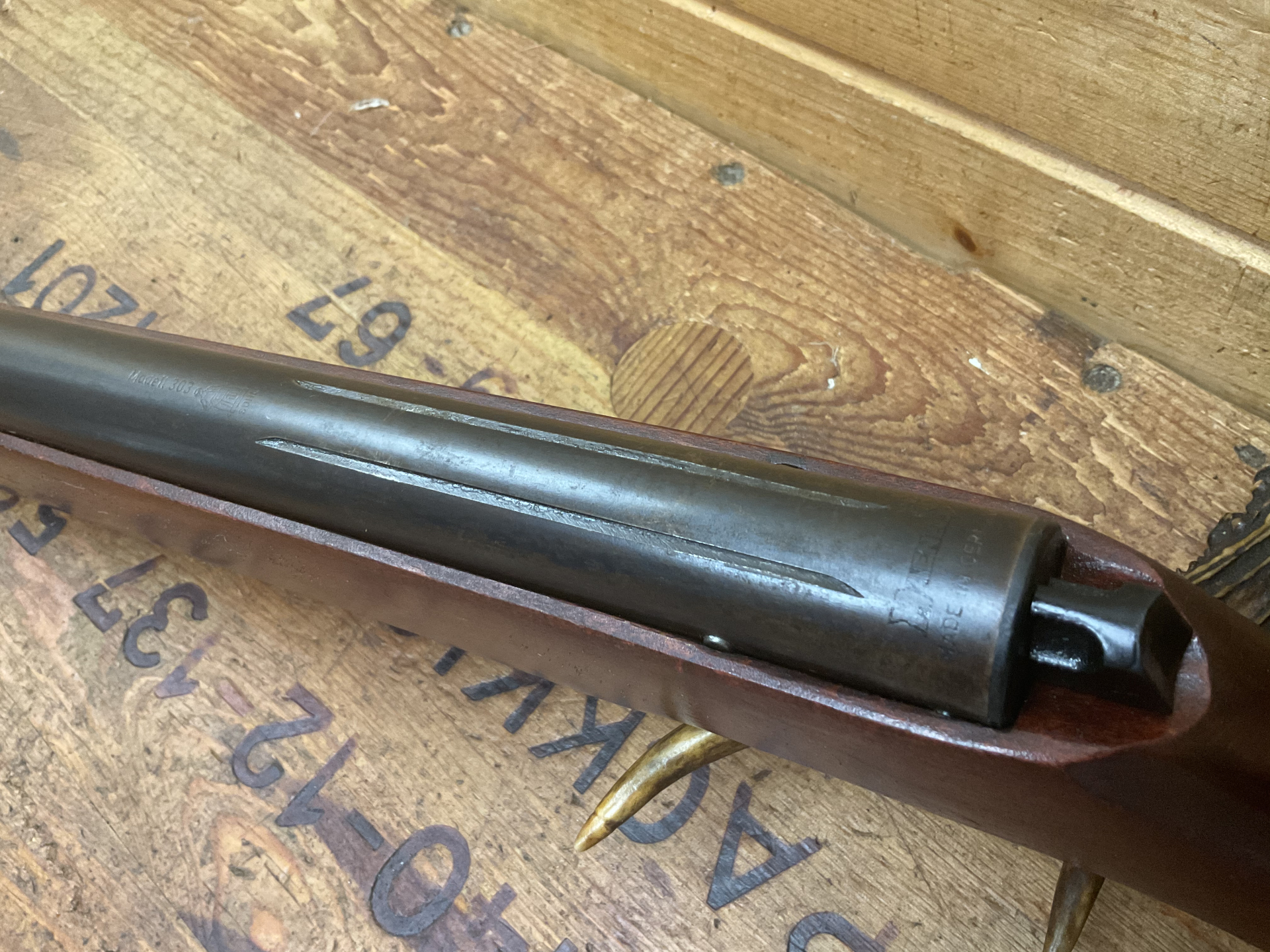 Luftgewehr DDR Haenel Suhl Modell 303/4 , Kal.4,5mm, mit 11mm Prismenschiene!!!, NVA, GST!!! – Bild 2
