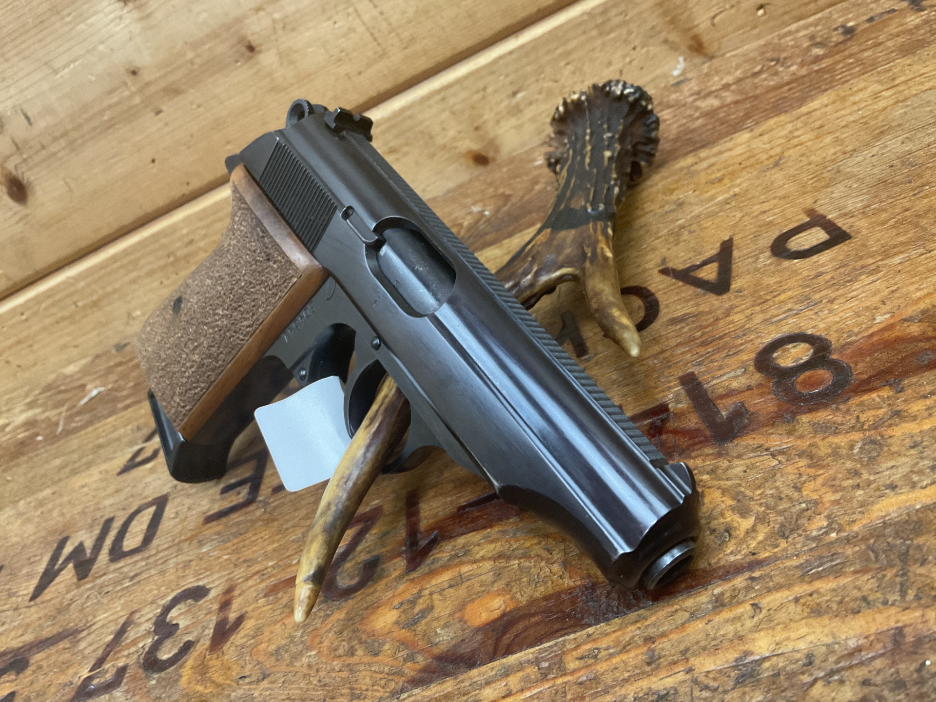 SLP MANURHIN Lic. Walther Mod.PP, Kal. 7,65mm, Holzgriffschalen – Bild 5