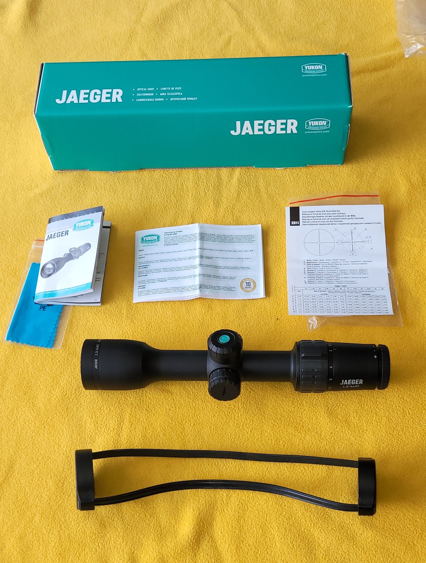 Zielfernrohr Yukon Jaeger 1,5-6x42 mit XO1i Absehen – Bild 1