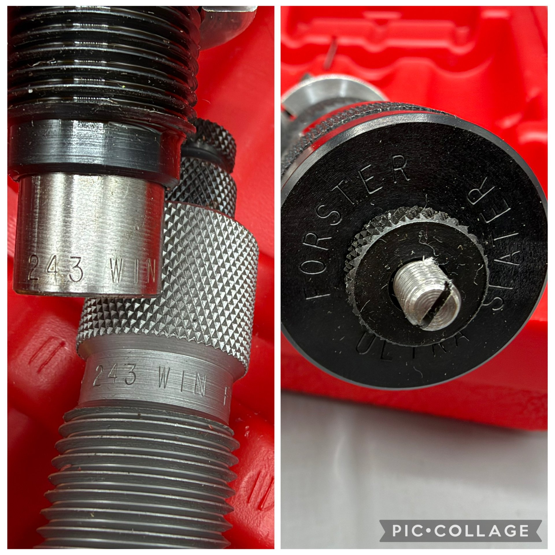 Forster Precision Bench Rest Reloading Dies Matrizen Satz .243 WIN Micrometer Full Length Sizing – Bild 5
