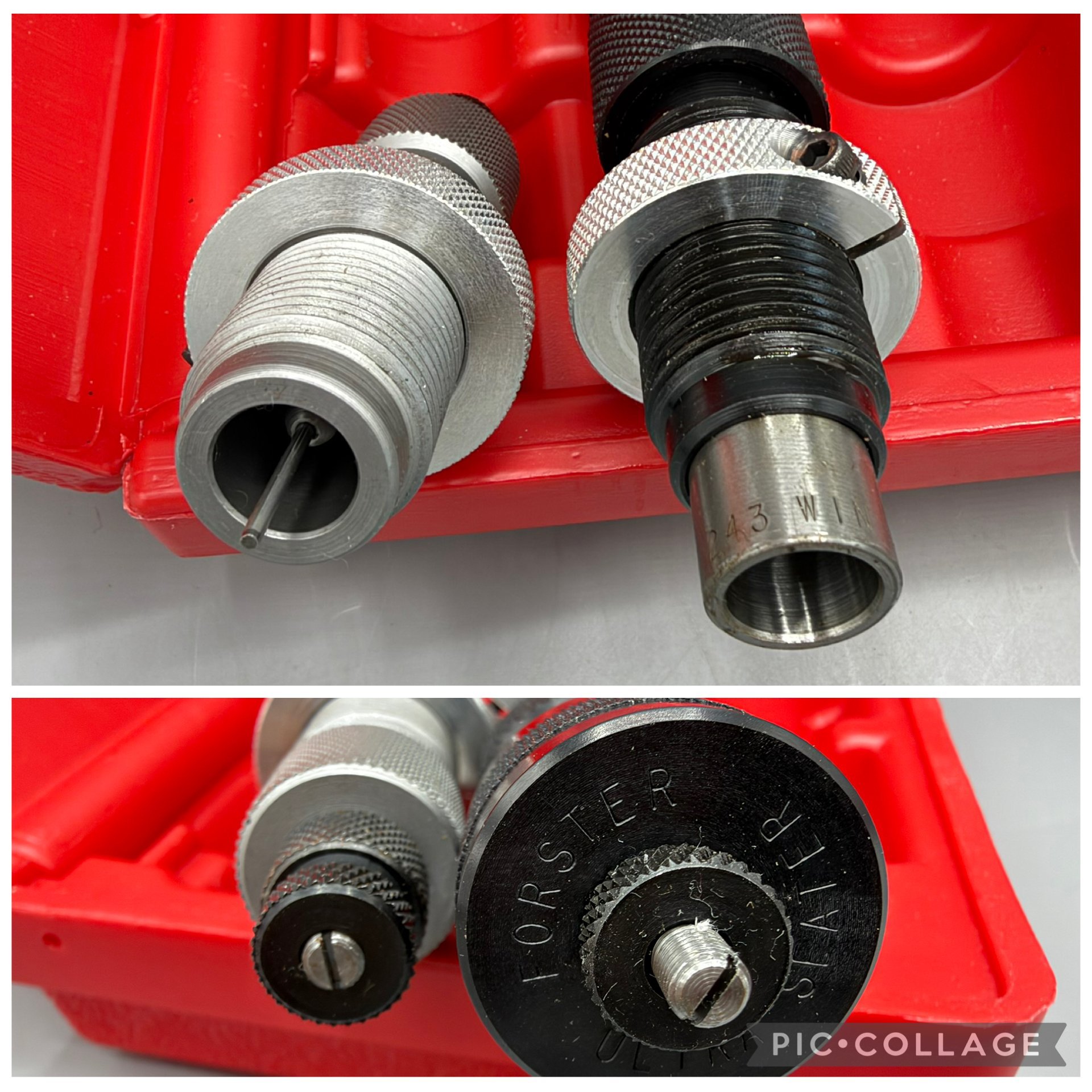 Forster Precision Bench Rest Reloading Dies Matrizen Satz .243 WIN Micrometer Full Length Sizing – Bild 6