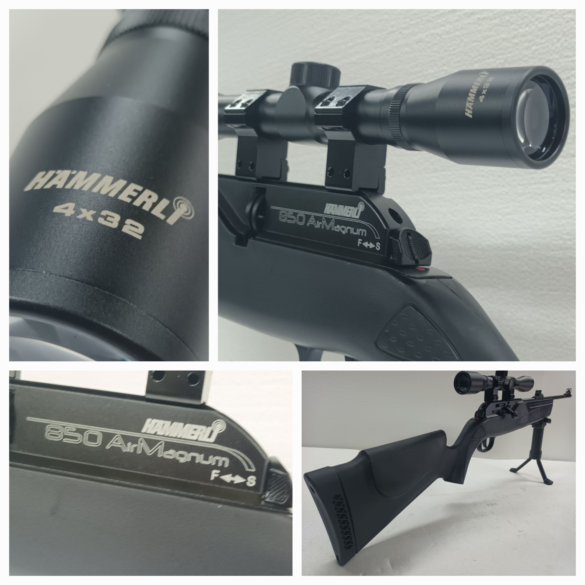 Hämmerli 850 Magnum __ Luftgewehr __ Kal.4,5mm __ MEHRLADER Karabiner + Magazin + 2.Bein + ZF – Bild 4