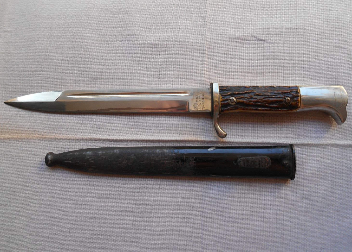 antikes Bajonett Seitengewehr E. PACK & Söhne Solingen INTERESSANT – Bild 4