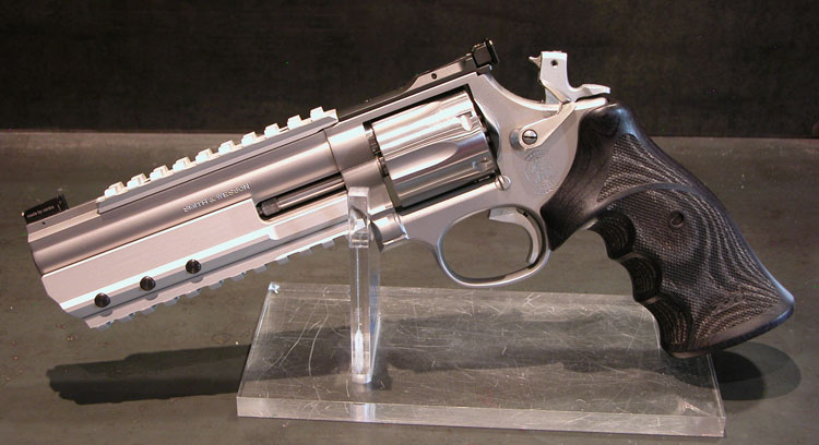 Smith & Wesson White-Diamond "Silver-Starshooter" Centra 2-Stellungskorn S&W 686 6"Zoll 357 Magnum – Bild 1