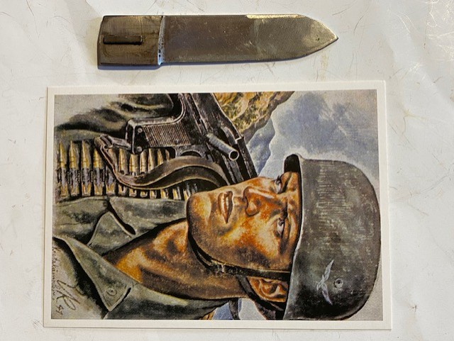 Luftwaffe Foto Fallschirmjäger Kreta Helm & Kapp Messer Klinge No Bajonett K98 – Bild 1