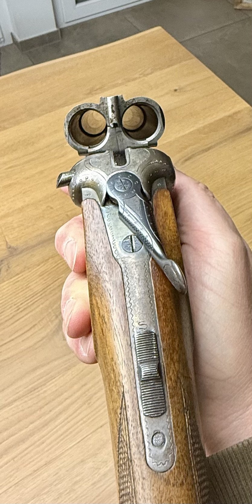 Simson Suhl Doppelflinte Querflinte Kaliber 16/70 – imaginea 4