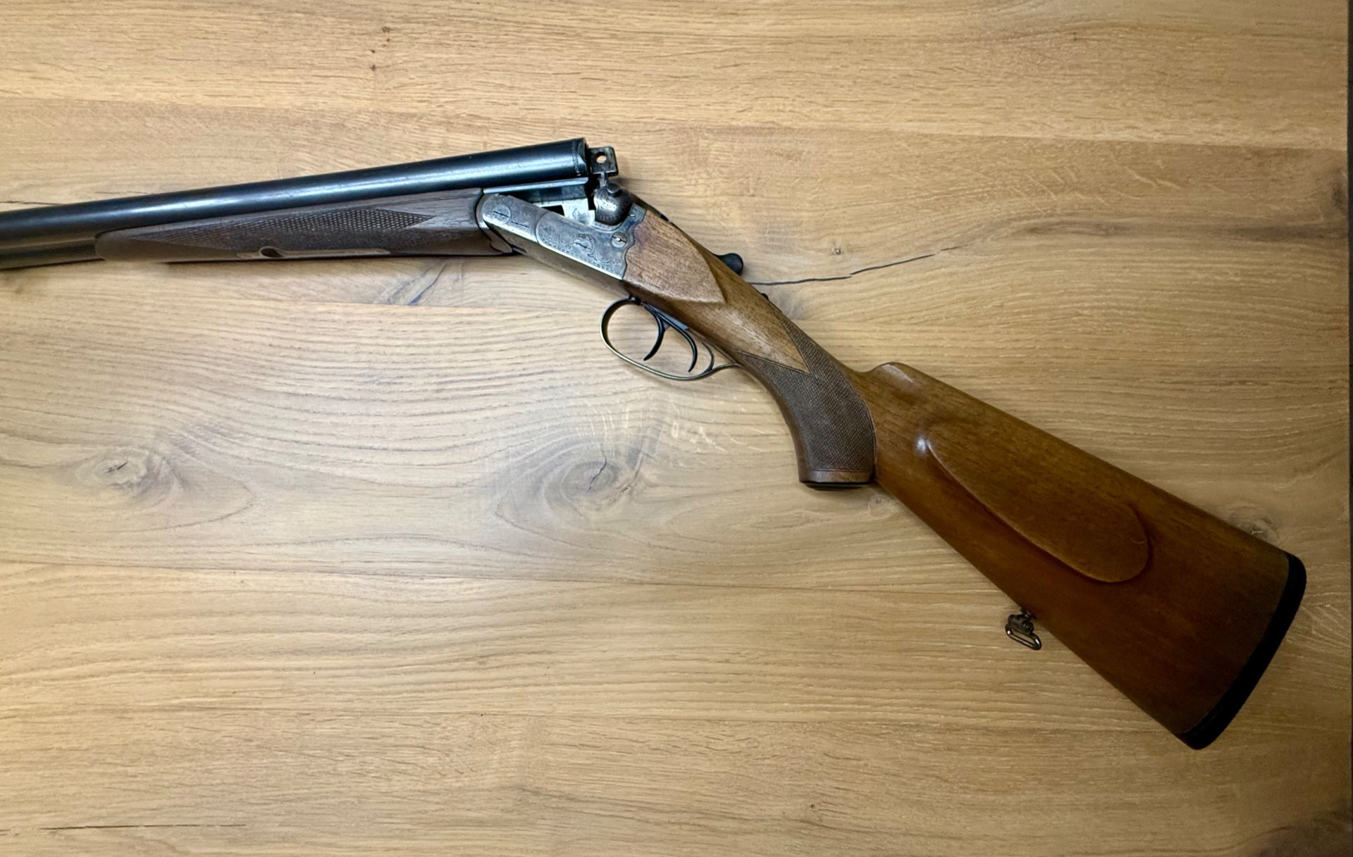Simson Suhl Doppelflinte Querflinte Kaliber 16/70 – imaginea 1