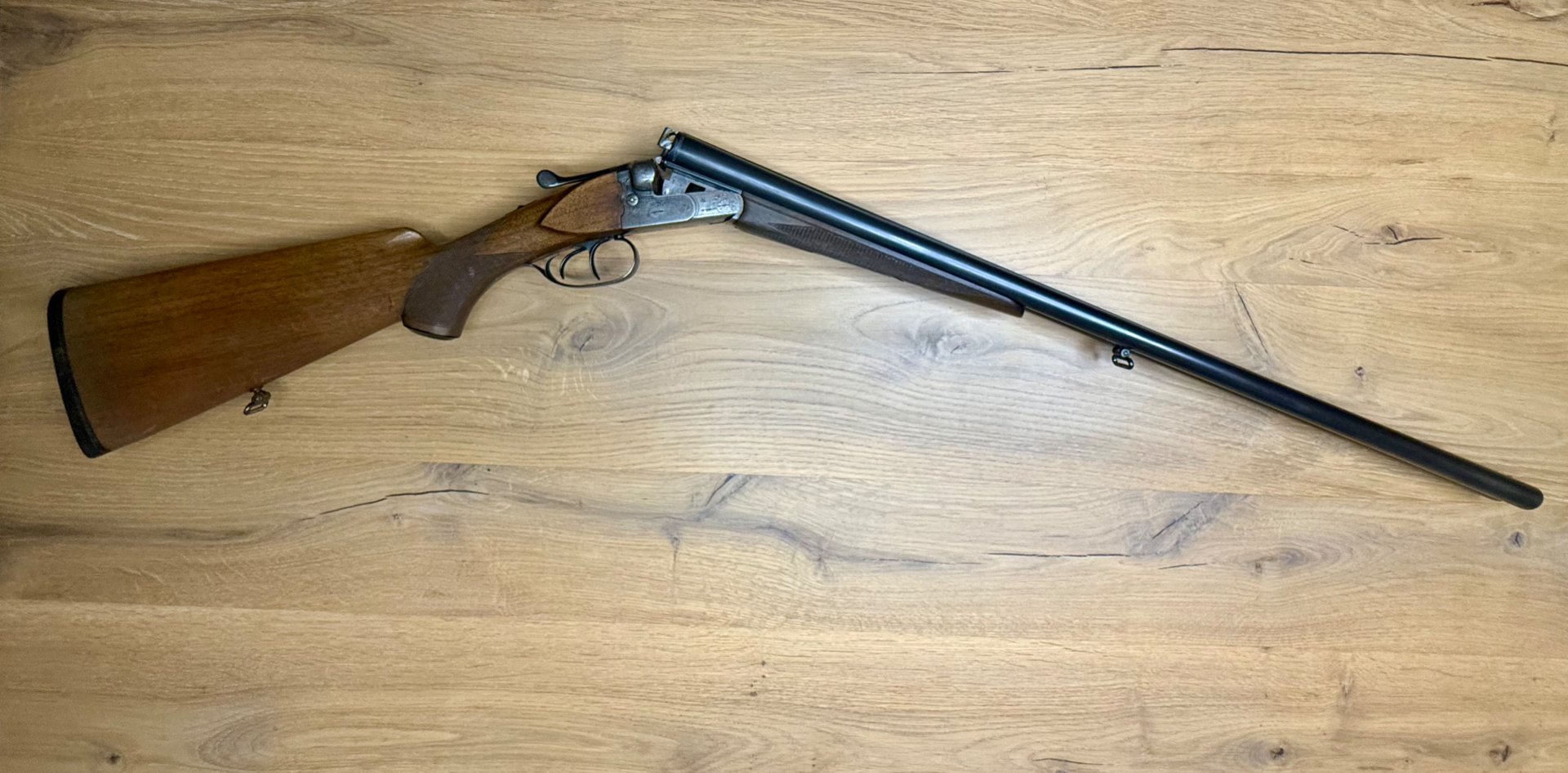 Simson Suhl Doppelflinte Querflinte Kaliber 16/70 – imaginea 3