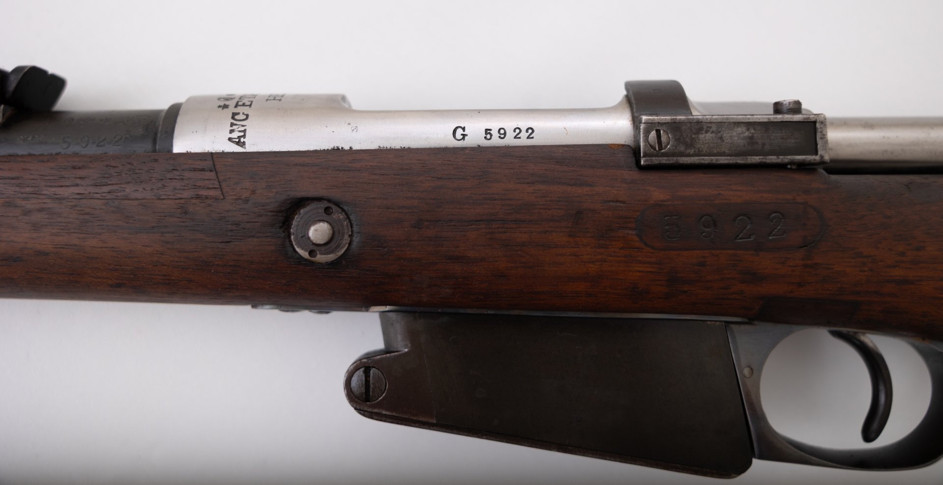 Belgisches Ordonnanzgewehr Pieper M89/36 – Kal. 7,65x53 Arg. – Nummerngleich – Belg. Beschuss – Bild 2