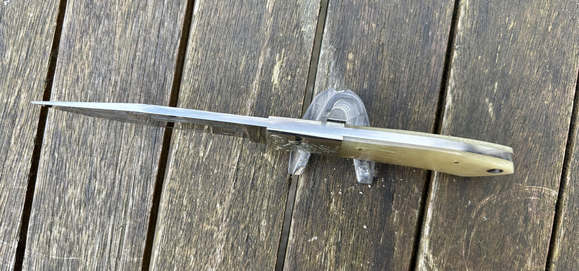 Custom Knife Leon Pittman USA 1977 graviert – Bild 3