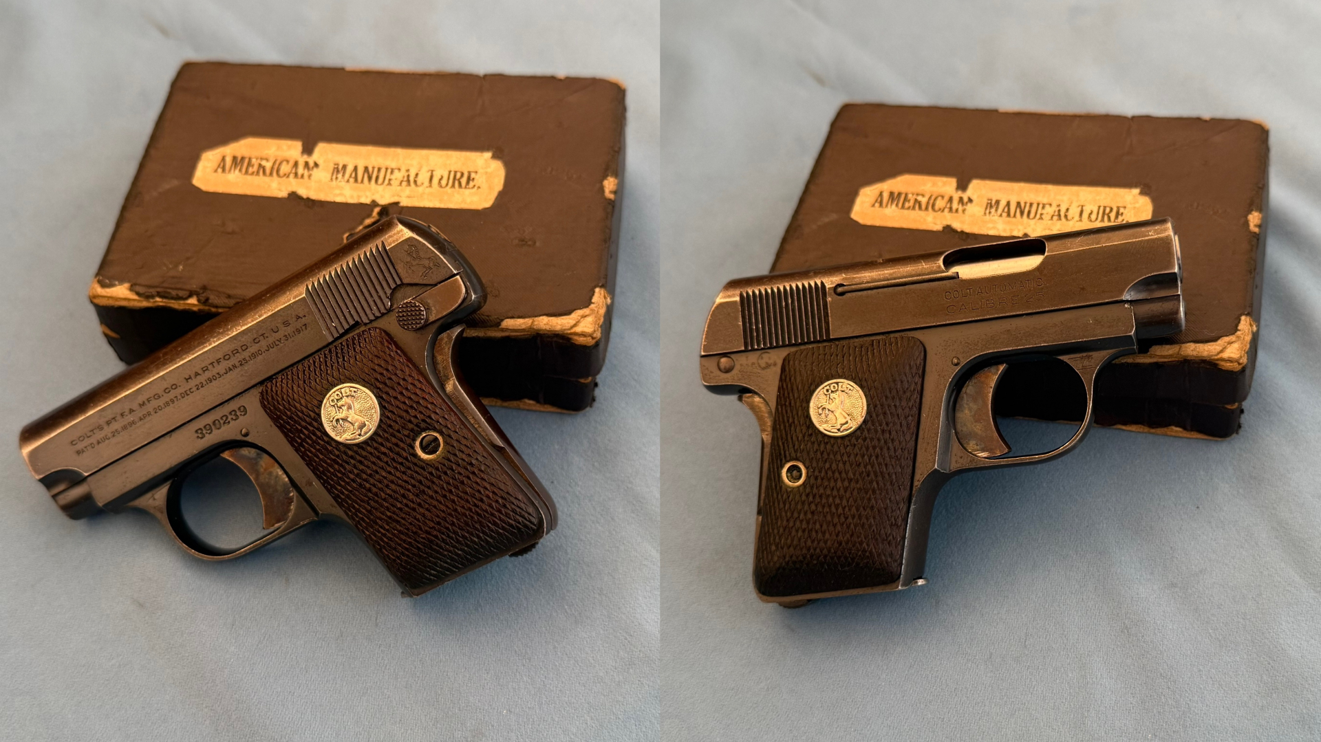 Colt Model 1908 Vest Pocket Hammerless – .25 ACP – Baujahr 1931 – Originalbox – Bild 4