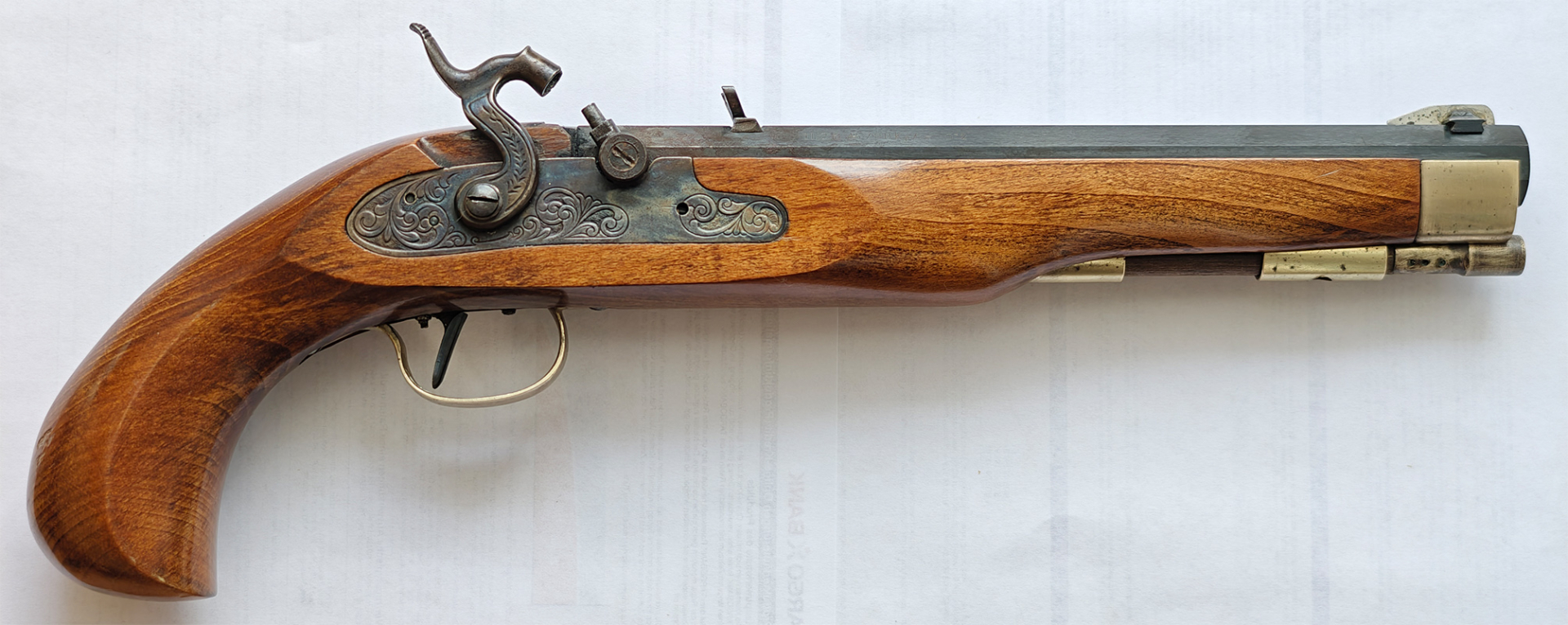 Dikar Kentucky Match Perkussion Vorderlader Pistole Cal .44 I :500mm Twist – Bild 1