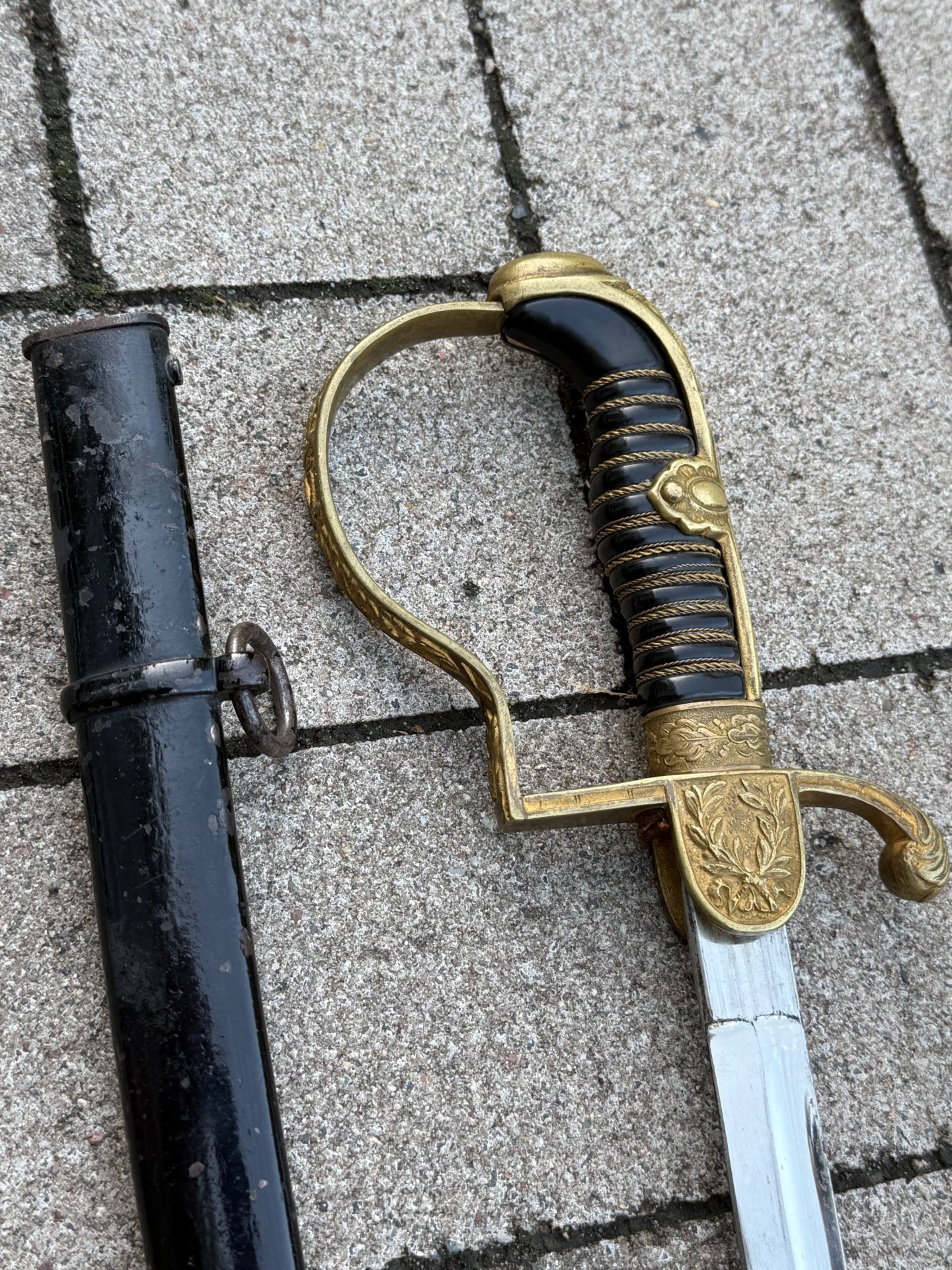 Leichte Säbel Preußen Solingen,Messing Griff – kuva 6