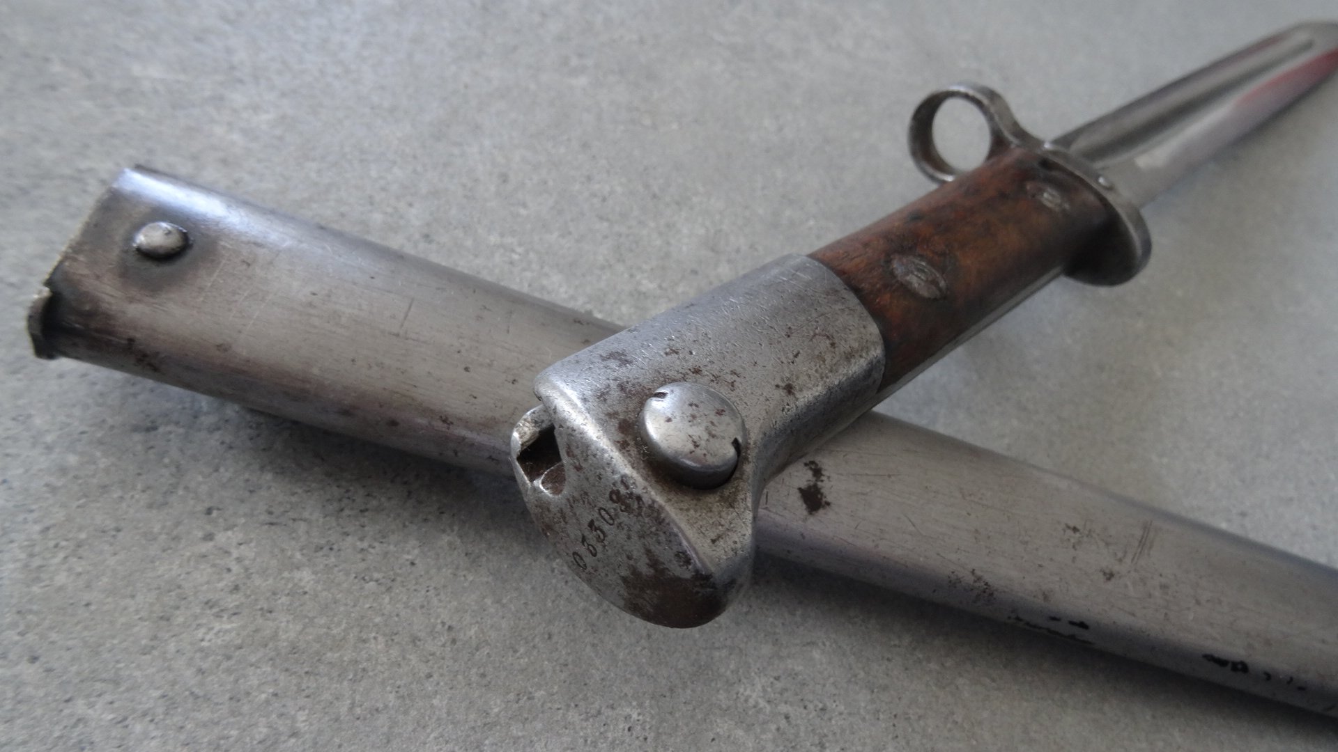 tschechischen Bajonett mit den Stempeln „Z“, G98 Mauser ? Brno / Brünn . Typ vz. 22 / vz.23 oder vz. – Bild 2