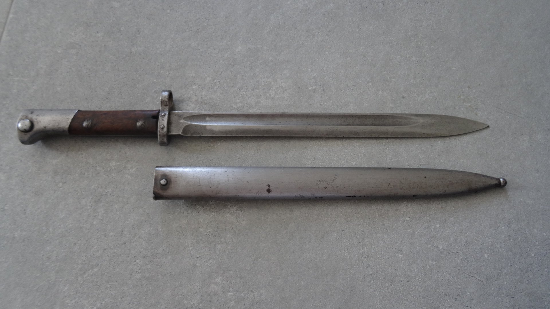 tschechischen Bajonett mit den Stempeln „Z“, G98 Mauser ? Brno / Brünn . Typ vz. 22 / vz.23 oder vz. – Bild 1